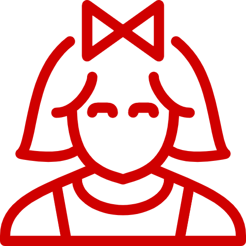 icon of a female child