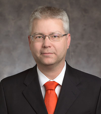 Portrait of professor Justin Firestone
