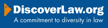DiscoverLaw.org logo with subhead "A commitment to diversity in law"