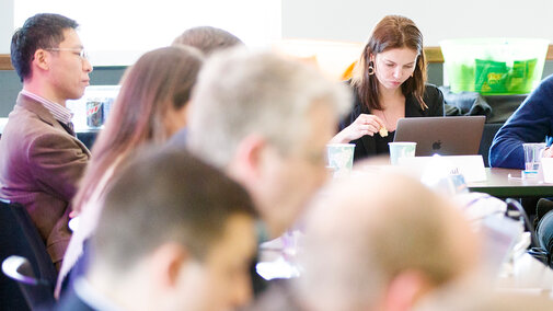 People working on laptops