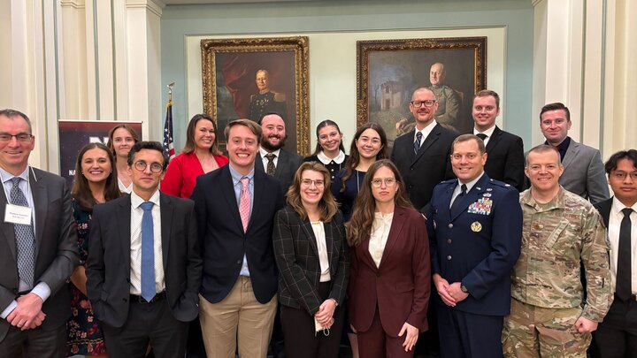 Nebraska faculty, alumni, and students at the Army and Navy Club