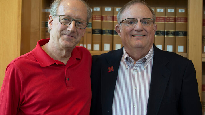 Craig Lawson and Alan Frank pose for a photo