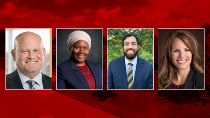 Bolinske, Traore, Vinton, and Nelsen-Pacey headshots