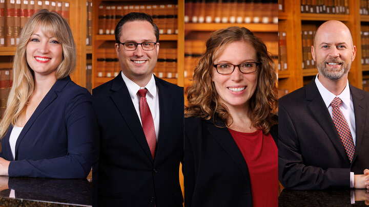 headshots of Danielle Jefferis, Brandon Johnson, Lori Hoetger and Paul Weitzel