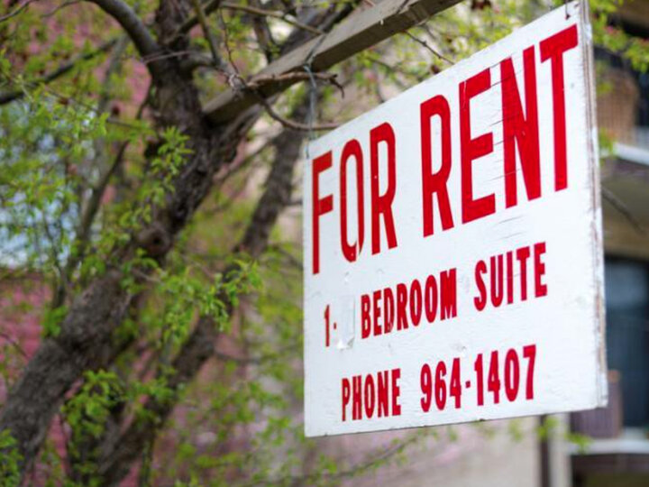 For Rent 1 bedroom suite sign