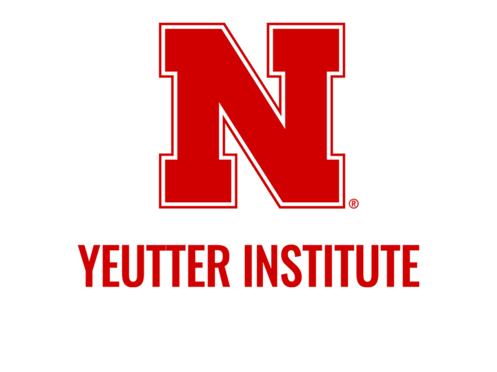 Red "N" logo with the text "Yeutter Institute" below in bold red letters.