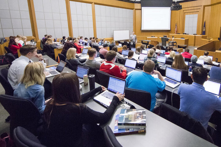 Students in lecture hall