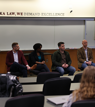 LLM students sitting as a panel