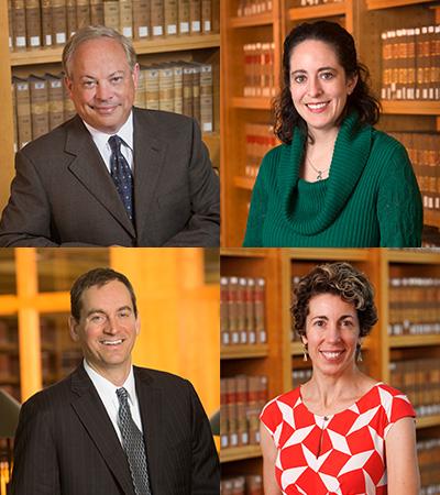 Headshots of Professor Beard, Blankley, Schaefer, and Academic Advisor Stohs